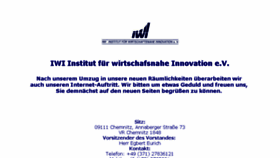 What Iwi-forschung.de website looked like in 2017 (7 years ago)