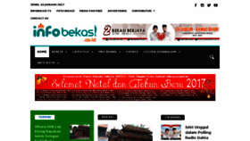 What Infobekasi.co.id website looked like in 2017 (7 years ago)
