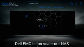 What Isilon.com website looked like in 2017 (7 years ago)