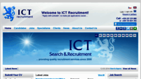 What Ictrecruit.com website looked like in 2017 (7 years ago)
