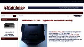 What Ichbinleise.ch website looked like in 2017 (7 years ago)