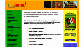 What Ireaditalian.com website looked like in 2017 (7 years ago)