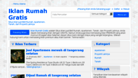 What Iklanrumahgratis.com website looked like in 2017 (7 years ago)