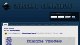 What Inkscapecommunity.com website looked like in 2017 (7 years ago)