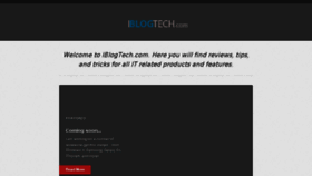 What Iblogtech.com website looked like in 2017 (7 years ago)