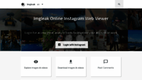 What Instagify.com website looked like in 2017 (7 years ago)