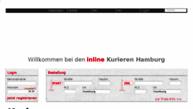 What Inlinekuriere.de website looked like in 2017 (7 years ago)