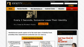 What Identitysecure.com website looked like in 2017 (7 years ago)