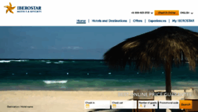 What Iberostar.com website looked like in 2017 (7 years ago)