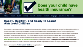 What Insureallchildren.org website looked like in 2017 (7 years ago)