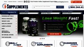 What I-supplements.com website looked like in 2017 (7 years ago)