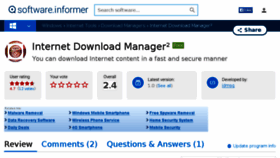 What Internet-download-manager11.software.informer.com website looked like in 2017 (7 years ago)