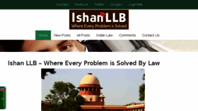What Ishanllb.com website looked like in 2017 (7 years ago)