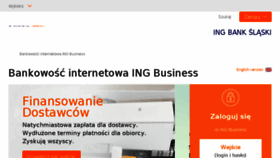 What Ingbusinessonline.pl website looked like in 2017 (7 years ago)