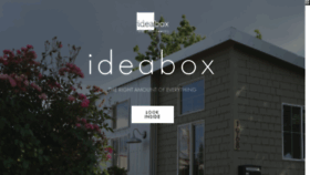 What Ideabox.us website looked like in 2017 (7 years ago)