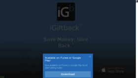 What Igiftback.com website looked like in 2017 (7 years ago)