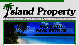 What Islandproperty.vu website looked like in 2017 (7 years ago)