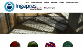 What Ingapres.com website looked like in 2017 (7 years ago)