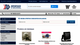 What Importadoenacional.com.br website looked like in 2017 (7 years ago)