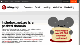 What Inthebox.net.au website looked like in 2017 (7 years ago)