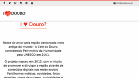 What Ilovedouro.pt website looked like in 2017 (7 years ago)