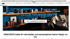 What Indecorate.de website looked like in 2017 (7 years ago)