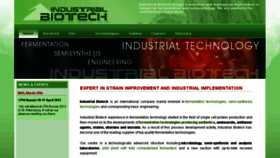 What Industrialbiotech.biz website looked like in 2017 (7 years ago)