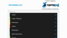 What Informasiloker.com website looked like in 2017 (7 years ago)