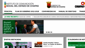 What Icosochiapas.gob.mx website looked like in 2017 (7 years ago)