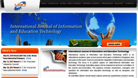 What Ijiet.org website looked like in 2017 (8 years ago)