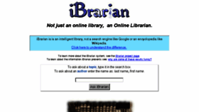 What Ibrarian.net website looked like in 2017 (7 years ago)