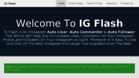 What Igflash.com website looked like in 2017 (7 years ago)