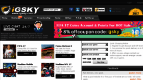 What Igsky.com website looked like in 2017 (7 years ago)