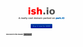 What Ish.io website looked like in 2017 (7 years ago)