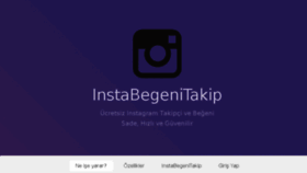 What Instabegenitakip.com website looked like in 2017 (8 years ago)
