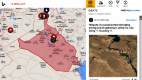 What Iraq.liveuamap.com website looked like in 2017 (7 years ago)