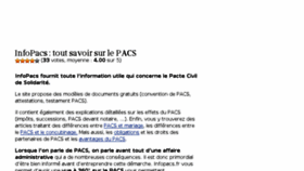 What Infopacs.fr website looked like in 2017 (7 years ago)