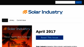 What Issues.solarindustrymag.com website looked like in 2017 (7 years ago)