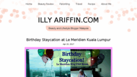 What Illyariffin.com website looked like in 2017 (7 years ago)