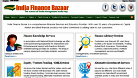 What Indiafinancebazaar.com website looked like in 2017 (7 years ago)