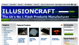 What Illusioncraft.co.uk website looked like in 2017 (6 years ago)