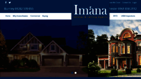 What Imana.co.uk website looked like in 2017 (7 years ago)