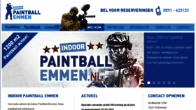 What Indoorpaintballemmen.nl website looked like in 2017 (6 years ago)