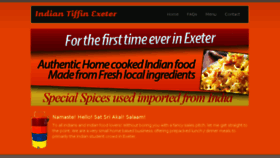 What Indiantiffinexeter.co.uk website looked like in 2017 (6 years ago)