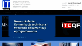 What Ittraining.pl website looked like in 2017 (6 years ago)