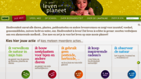 What Ikgeeflevenaanmijnplaneet.be website looked like in 2017 (6 years ago)