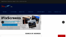 What Ifixscreens.com website looked like in 2017 (7 years ago)