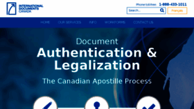 What Idocscanada.ca website looked like in 2017 (7 years ago)