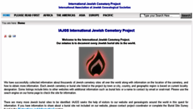 What Iajgsjewishcemeteryproject.org website looked like in 2017 (8 years ago)