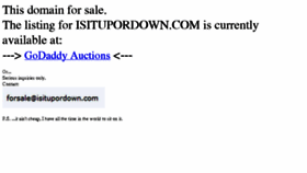 What Isitupordown.com website looked like in 2017 (6 years ago)
